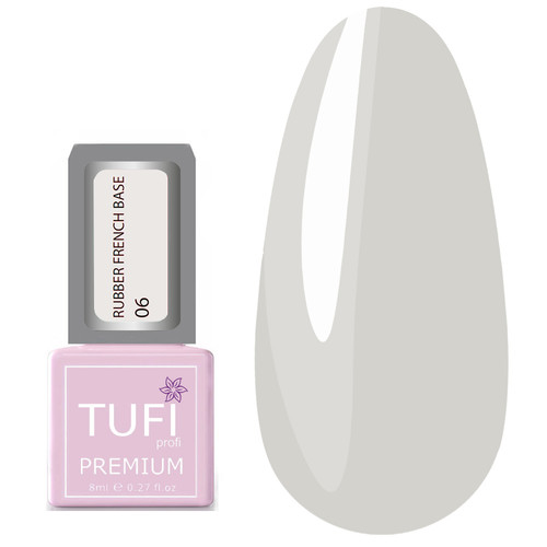 TUFI profi  PREMIUM  RUBBER FRENCH BASE 006 Milk girl 8 ml (0123391) - Фото №1