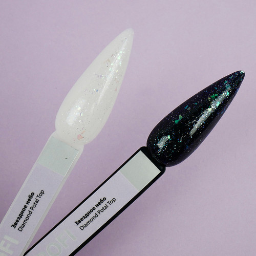 Топ TUFI profi PREMIUM Dimond Potal Top c поталью и шиммером звездное небо 8 мл (0125766) - Фото №4