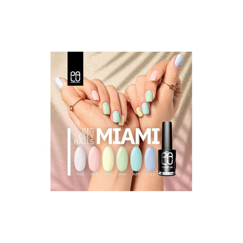 Gel polish PALU Miami MA05 light green 11 ml - Фото №7