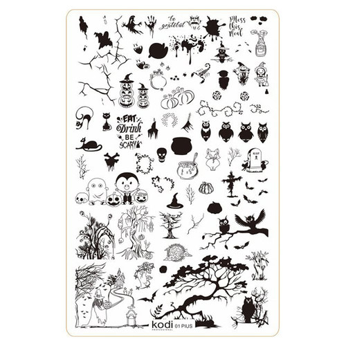 Metal plate for stamping KODI