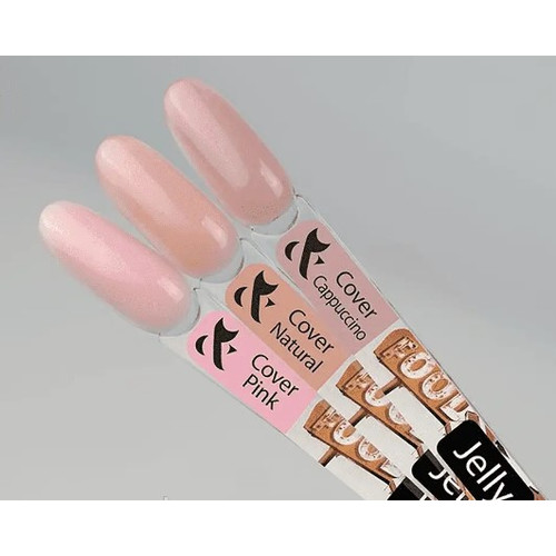 Gel FOX Jelly Cover rosa 30 ml - Фото №3