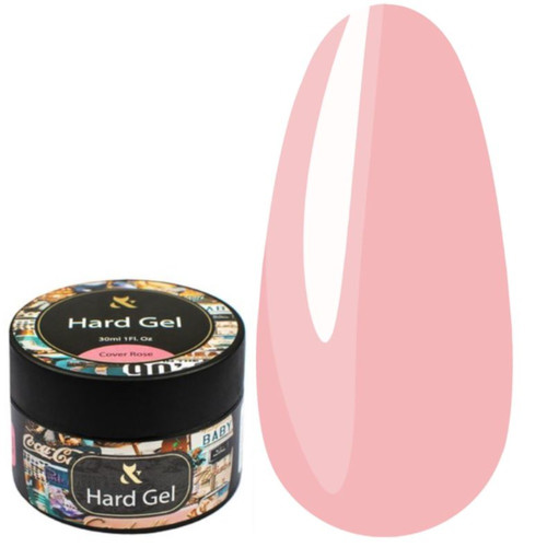 Gel FOX Hartgel Cover Rose 30 ml - Фото №1