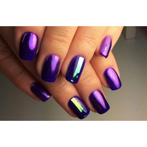 Powder for nails PALU CRYSTAL GLASS 4 purple 1 g - Фото №3