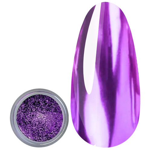 Powder for nails PALU CRYSTAL GLASS 4 purple 1 g - Фото №1