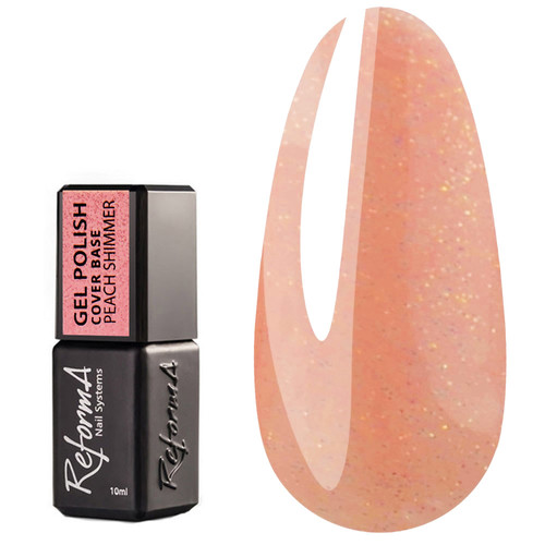 Цветная база REFORMA Cover Base Peach Shimmer 10 мл (942011) - Фото №1