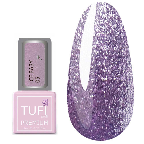 Gel polish TUFI profi PREMIUM Ice baby 05 North Light 8 ml (0102218) - Фото №1