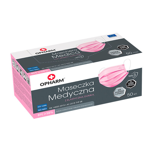 Opharm Medical Mask 50 Stück rosa - Фото №3