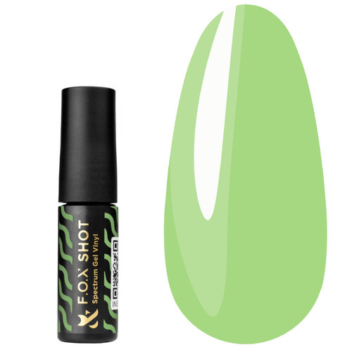Gel polish FOX SHOT Spectrum Gel Vinyl №135 green 5 g - Фото №1