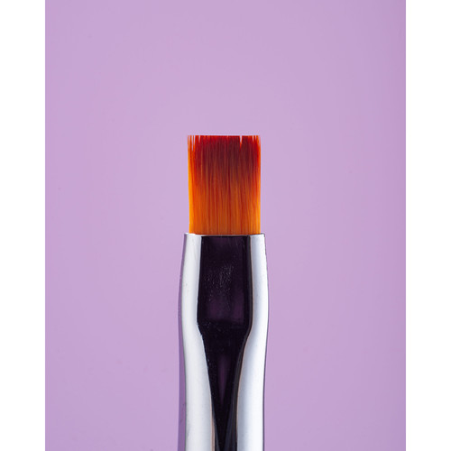 Кисть для акрила KOMILFO Double Acrylic 6 (Колонок)/Gel flat 6 (Нейлон) - Фото №3