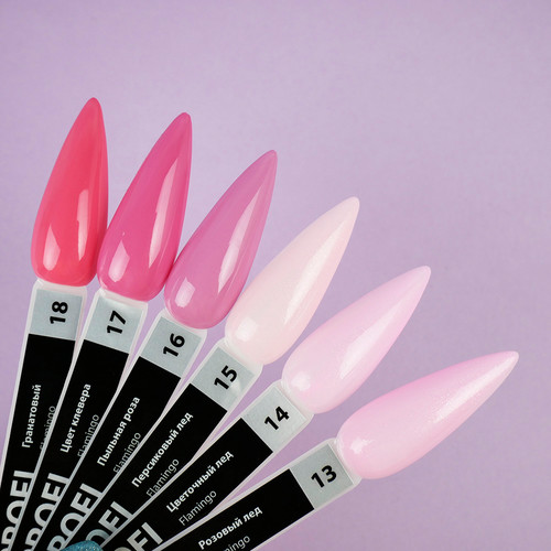 Gel polish TUFI profi PREMIUM Flamingo 18 garnet 8 ml (0121309) - Фото №3