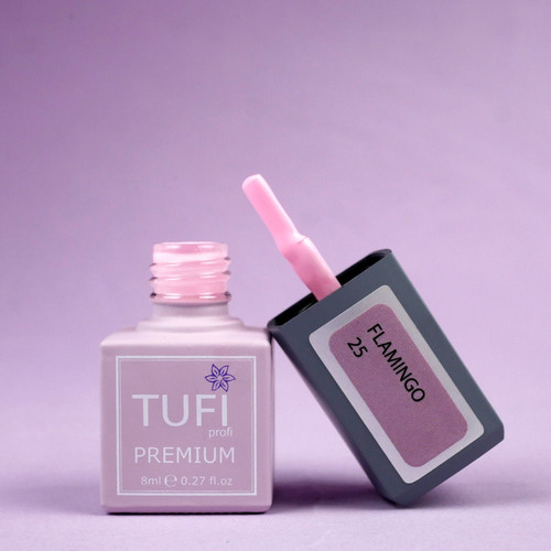Gel polish TUFI profi PREMIUM Flamingo 25 delicate petal 8 ml (0132493) - Фото №3