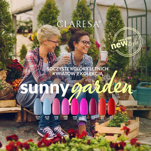 Gel polish Claresa RED 411 red with shimmer 5 g - Фото №5