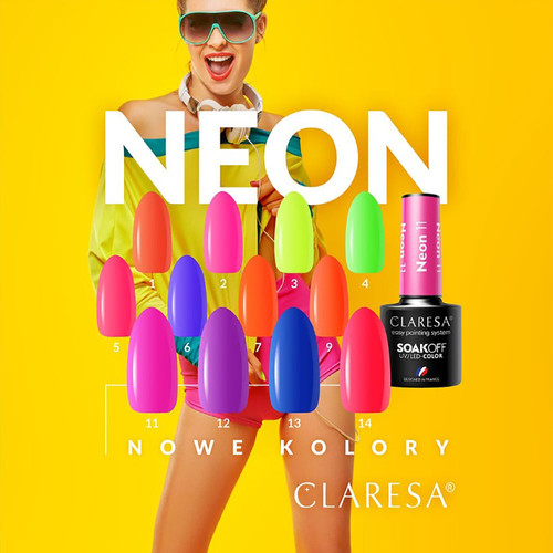 Gel polish Claresa NEON 13 blue 5 g - Фото №6