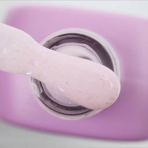 Base LUNA Crystal Base №4 pink with colored particles 13 ml (317-1258) - Фото №2