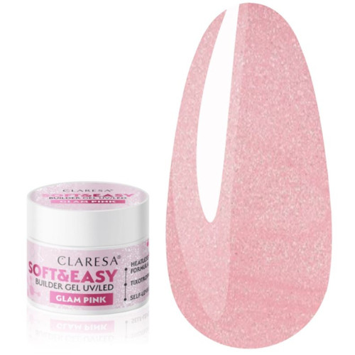 Builder gel Claresa SOFT&EASY BUILDER GEL GLAM PINK 12G