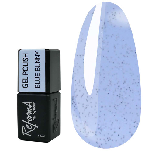 Gel polish REFORMA Blue Bunny blue with black dots 10 ml (941281) - Фото №1