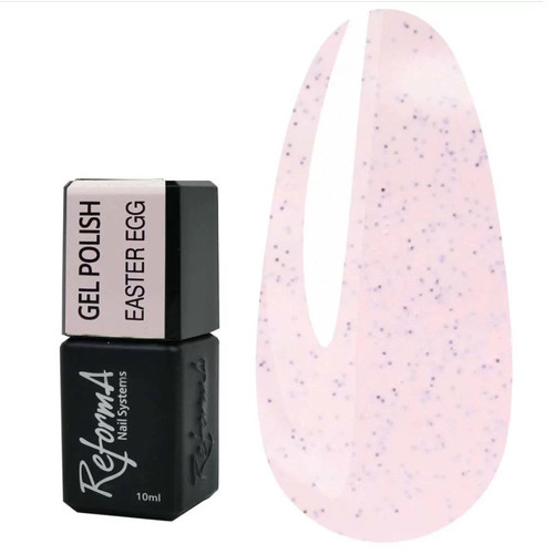 Gel polish REFORMA Easter Egg pink with crumbs 10 ml (941278)