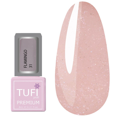 Gel polish TUFI profi PREMIUM Flamingo 31 rose water 8ml (0283800) - Фото №1