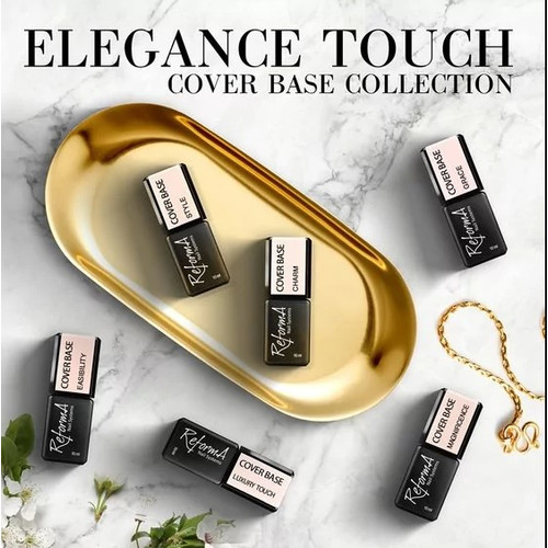 Color base REFORMA Cover Base Bonika pink with shimmer 10 ml (941197) - Фото №3