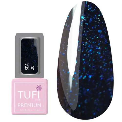Gel polish TUFI profi PREMIUM Sea 20 dark blue gloss 8ml (0283757) - Фото №1
