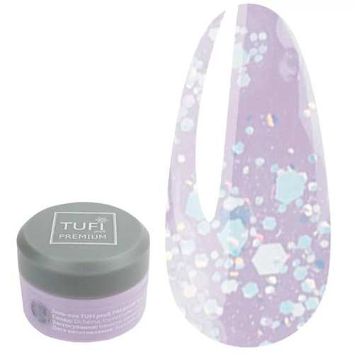 Gel polish TUFI profi PREMIUM Sparkle 09 gold winter 5 ml (0243536) - Фото №1