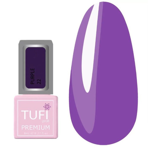 Gellack TUFI profi PREMIUM Purple №22 Purpur 8 ml (0283776) - Фото №1
