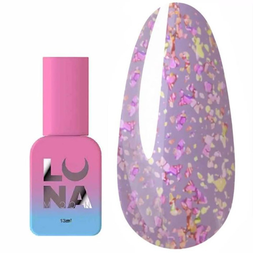 Топ LUNA Mercury прозрачный с блестками13 мл (300-1077)