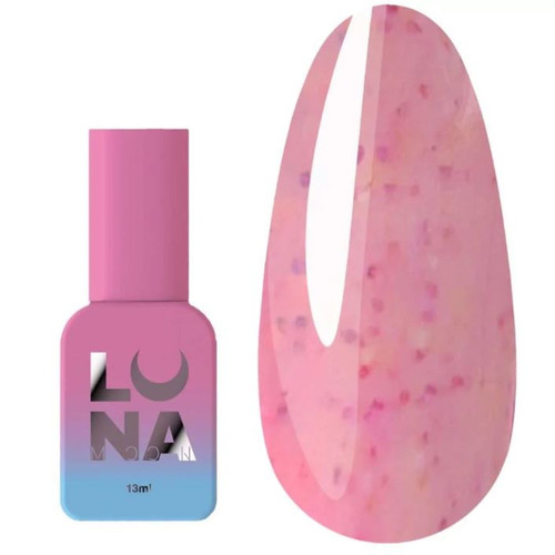 Base LUNA Tutti Frutti Base №11 Rosa mit farbigen Punkten 13 ml - Фото №1
