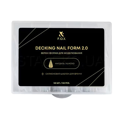 Top molds for modeling FOX Decking Nail form 2.0 almond(120 pcs)