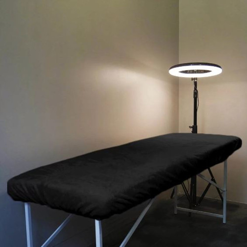 Sofa cover TUFI profi PREMIUM terry velsoft black 80x210 cm