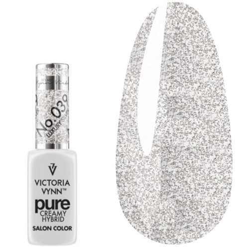 Gel polish Victoria Vynn PURE CREAMY HYBRID 039 Luxury Silver