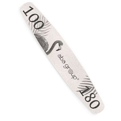 Aba Group Пилочка для ногтей ELIPSA 100/180 SLIM - FLAMING, 25 шт - Фото №1