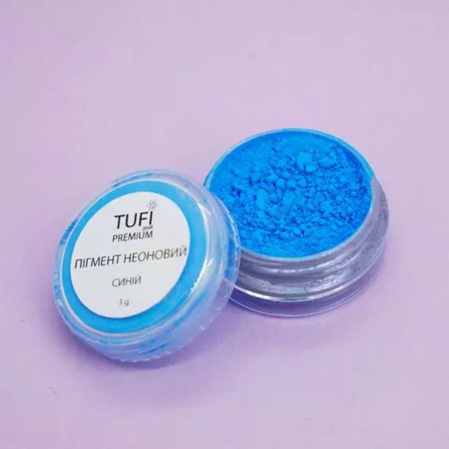 Pigment TUFI profi PREMIUM neon blue 3 g - Фото №2