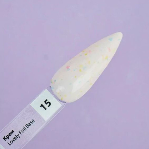 Base TUFI profi PREMIUM Lovely Foil Base with foil 15 cream 8 ml - Фото №3
