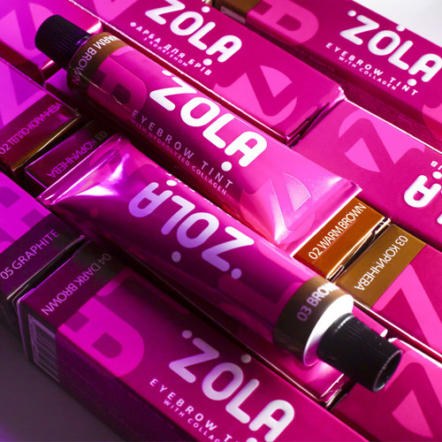 Eyebrow and eyelash dye ZÓLA №03 brown 15 ml - Фото №3