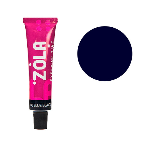 Eyebrow and eyelash dye ZÓLA №06 blue-black 15 ml - Фото №1