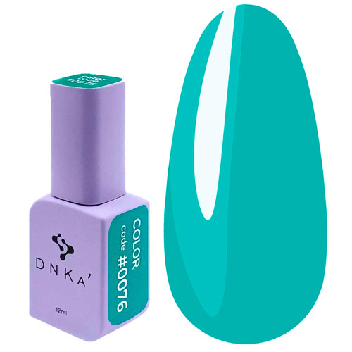 Gel polish DNKa 0076 blue turquoise 12 ml (GPDC0076) - Фото №1