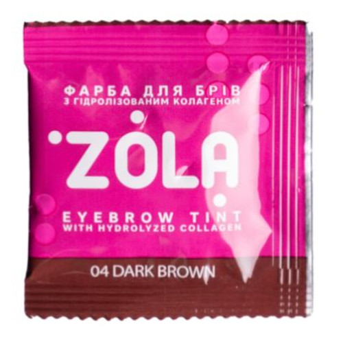 Eyebrow dye in a bag 5 ml 04 Dark brown + oxidizing agent 3%