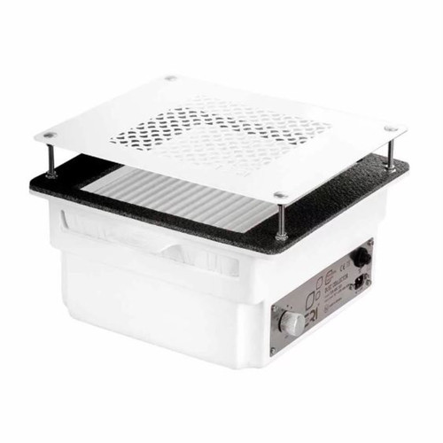 Built dust collector for manicure TERI Turbo white grille white - Фото №1