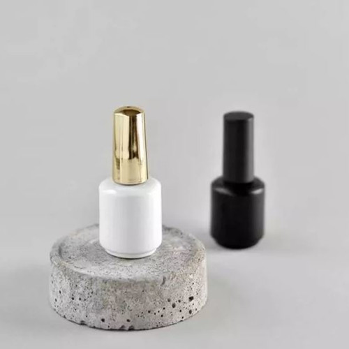 Флакон MILLIFORM стеклянный Босс белый с золотым колпачком 15 мл - Фото №2