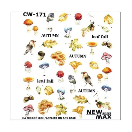 Slider NEW MAX CW-171 autumn mushrooms