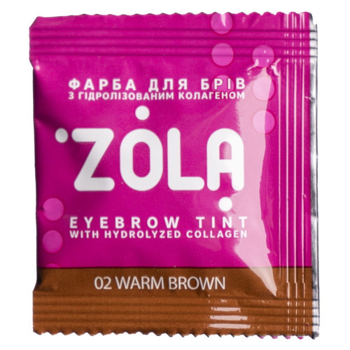 Eyebrow dye in a sachet 5 ml 02 Warm Brown + oxidant 3%