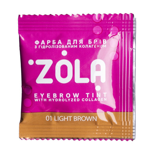 Eyebrow dye in a bag 5 ml 01 Light brown + oxidizing agent 3%