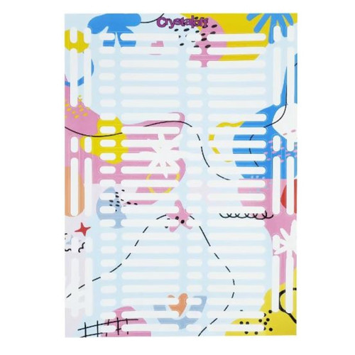 Stickers for palettes Crystaloff Bright summer 1 sheet (58 pcs)