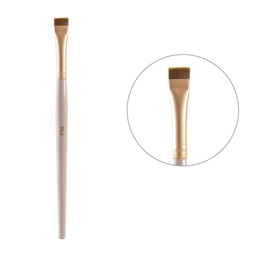 Augenbrauenpinsel ZOLA 03p breit mit gerader Form hellrosa - Фото №1