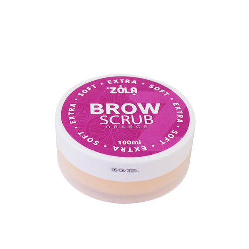 Eyebrow scrub ZOLA ORANGE fine-grained with orange aroma 100 ml - Фото №1