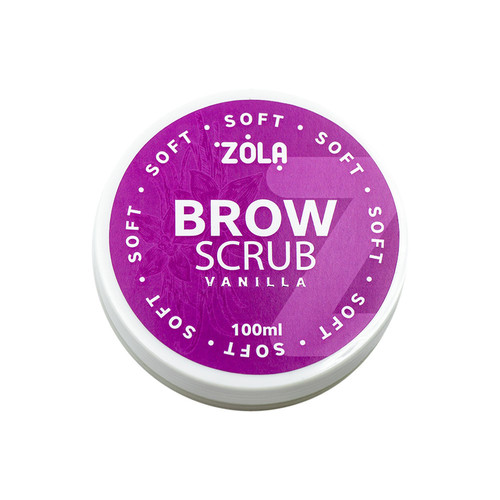 Eyebrow scrub ZOLA VANILLA fine-grained with vanilla aroma 100 ml - Фото №1