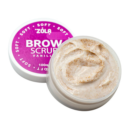 Eyebrow scrub ZOLA VANILLA fine-grained with vanilla aroma 100 ml - Фото №3