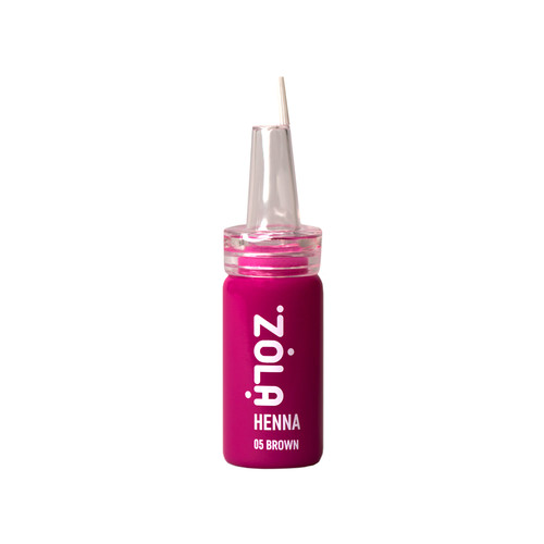 Henna for eyebrows ZOLA "Henna №05 Brown" dark shade 10g - Фото №1