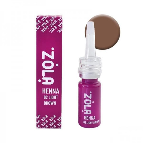 Henna for eyebrows ZOLA "Henna №02 Light Brown" light shade 10g - Фото №2